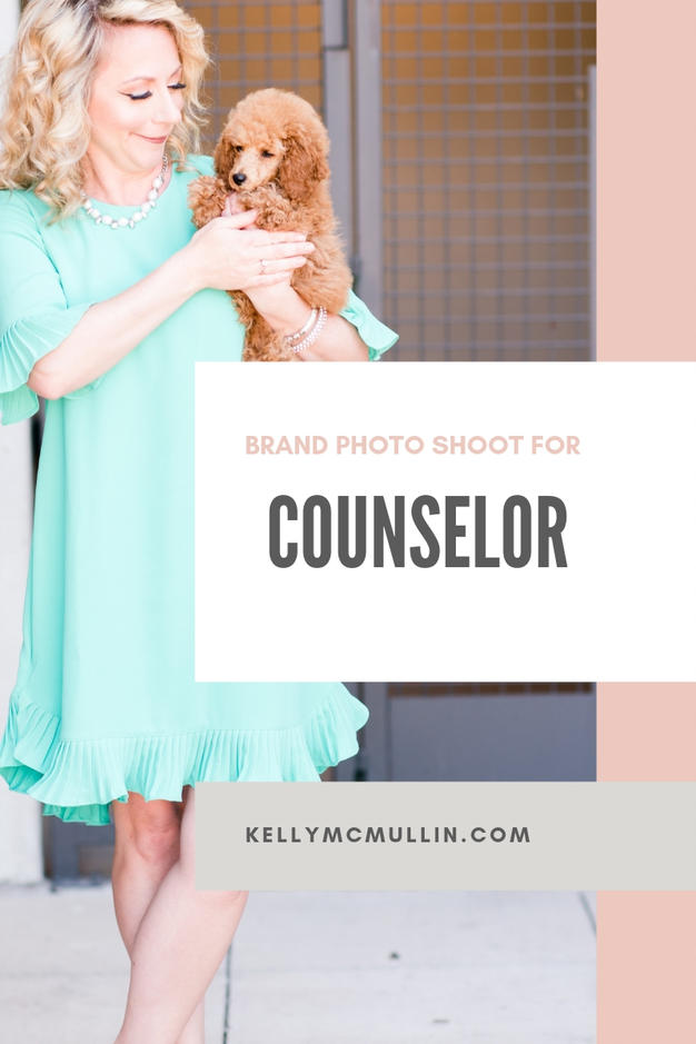 licensed counselor with her dog graphic