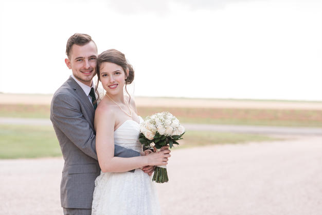 north texas bride and groom golden hour portraits