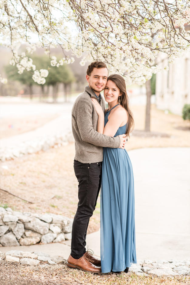 TX spring engagement photograph