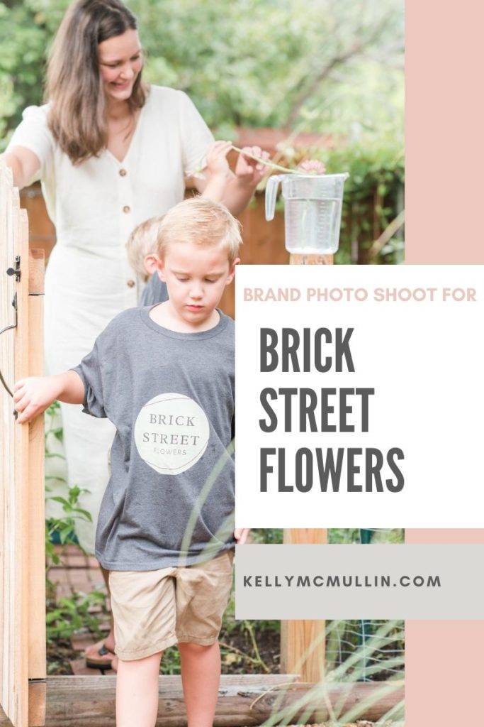 Brick Street Flowers brand shoot for Dallas area micro-farm small business