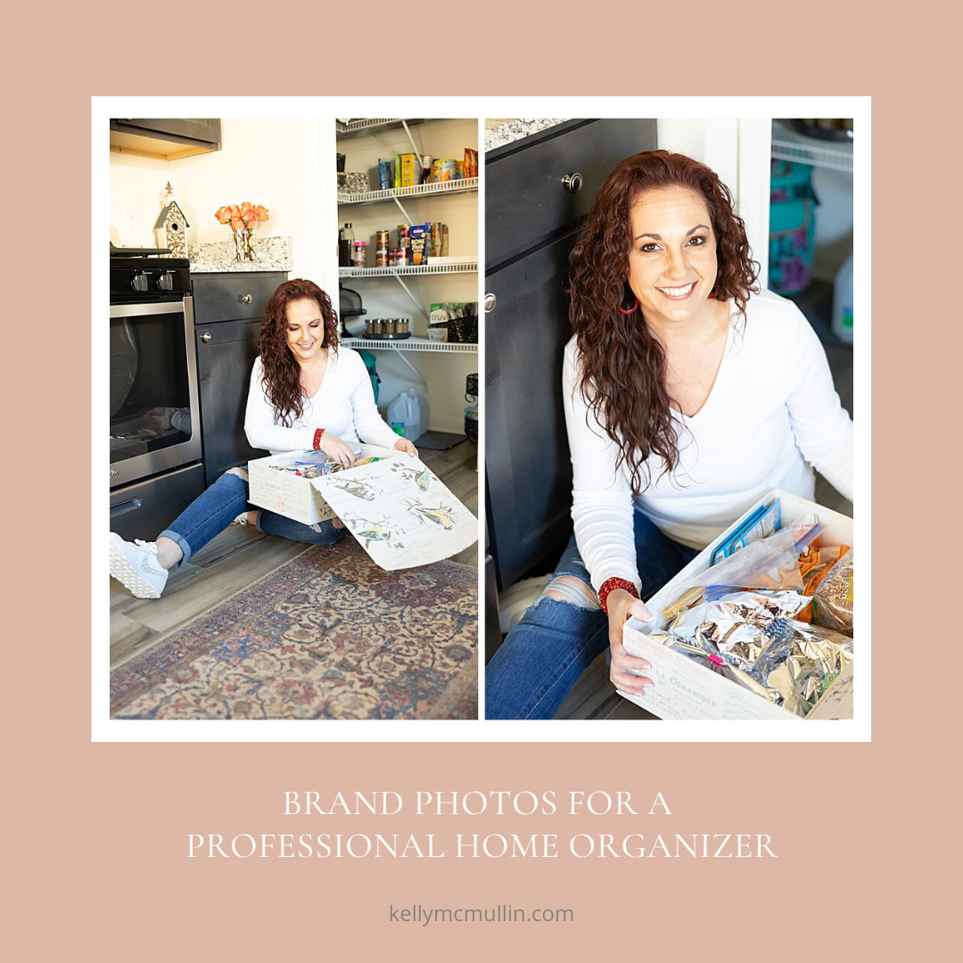 blog post featuring home organizer's branding photo session